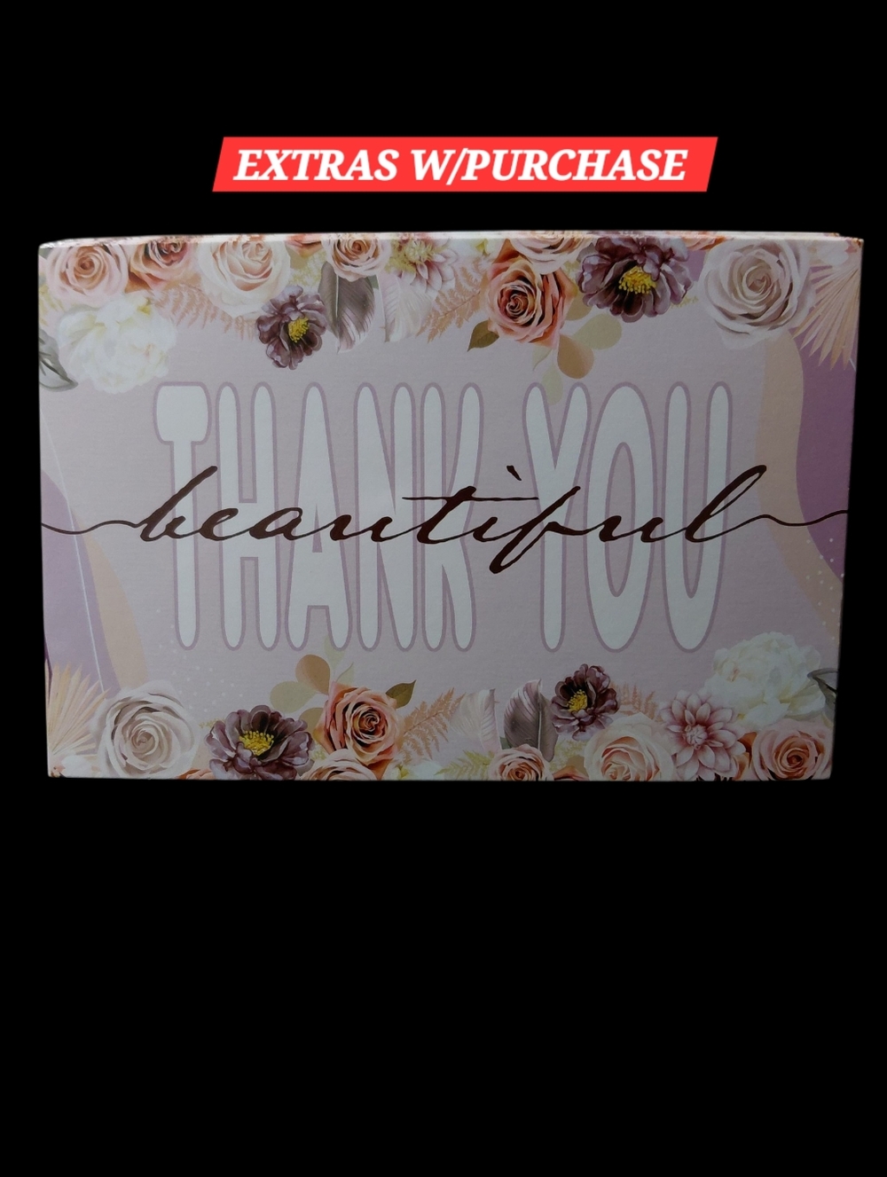 50ct. 4x6 Boho Floral Thank You Cards Bonus 3- Random Polymailers